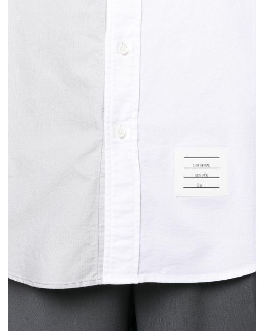 メンズ Thom Browne 4bar ロングスリーブシャツ White