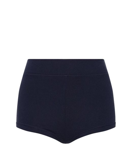 The Upside Blue Fox Ribbed Shortie
