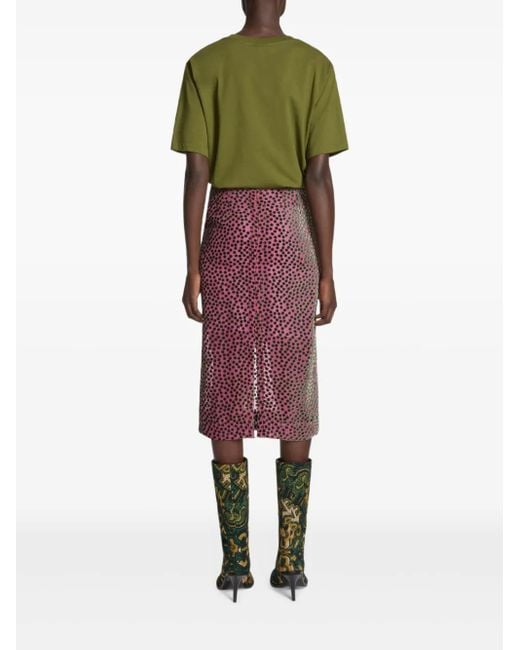 Dries Van Noten ポルカドット スカート Red