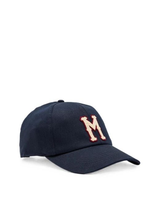 Moncler Blue Logo-Patch Baseball Cap for men