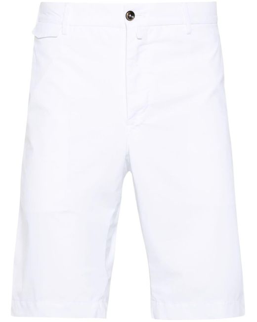 PT Torino White Lightweight Bermuda Shorts for men
