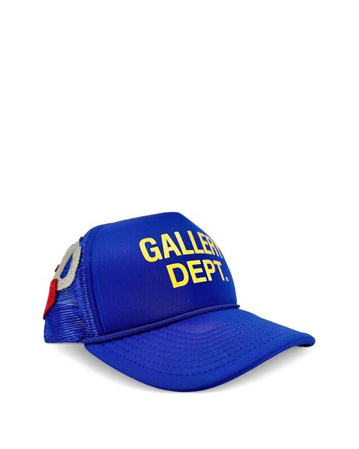 GALLERY DEPT. Blue Logo-Patch Trucker Hat for men