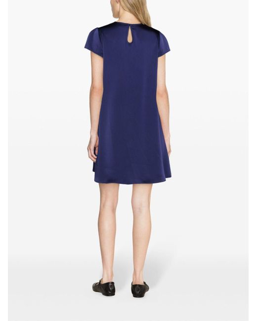 Claudie Pierlot Blue A-line Satin Short Dress