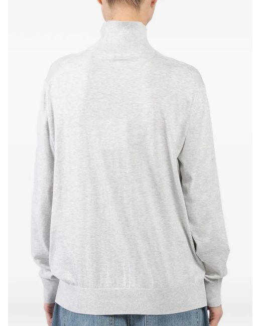 Jersey Con Cuello Vuelto Tibi de color White
