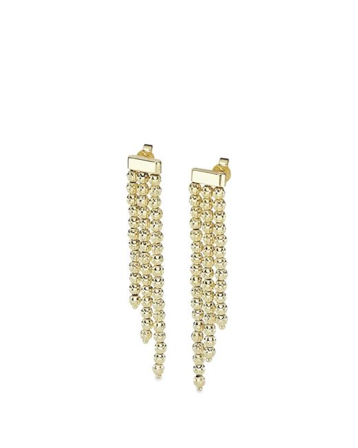 Pendientes Largos Crystal Desmo de color Metallic