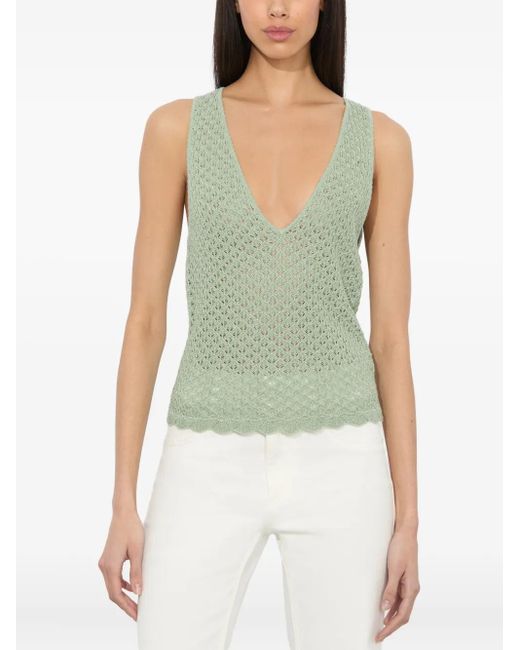 Alice + Olivia Green Annalise Tank Top