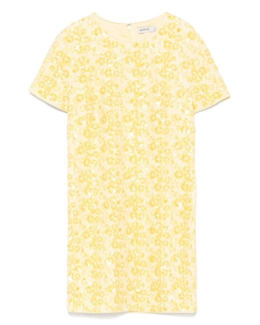 Abito Corto Con Decorazione di Jonathan Simkhai in Yellow