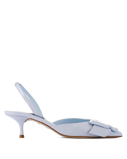 Sophia Webster White Blair Slingback Pumps