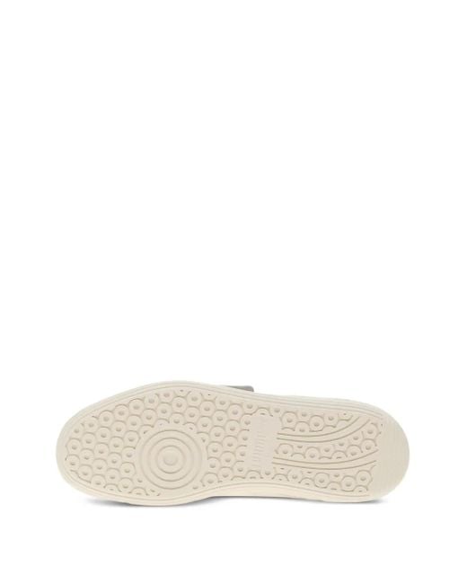 PUMA White Palermo Sneakers Im Metallic-Look