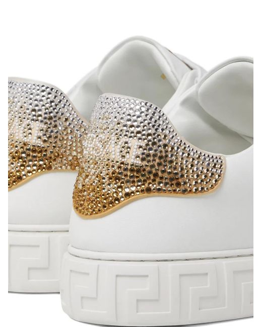 Baskets Crystal Greca Versace en coloris White
