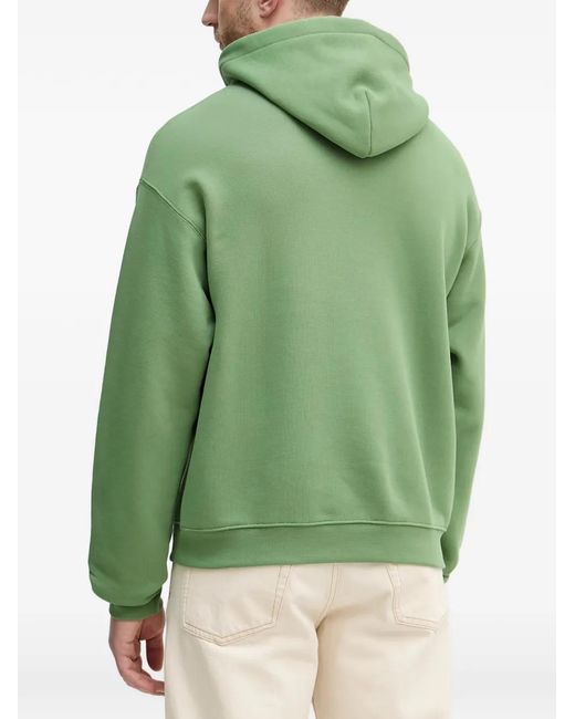 Lacoste Green Logo-Patch Hoodie