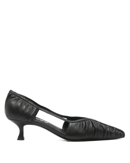 Bibi Lou Black 50Mm Rigel Ruched Pumps