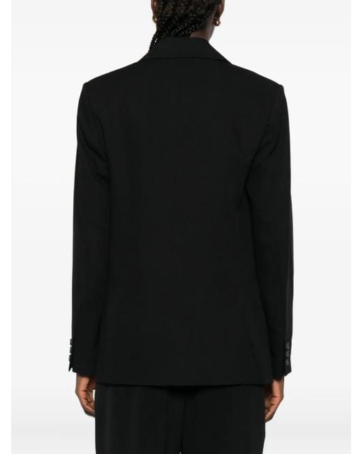 Vince Black Button-Fastening Cotton Jacket