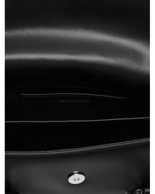 Self-Portrait Black Handtasche mit Kristallschleife