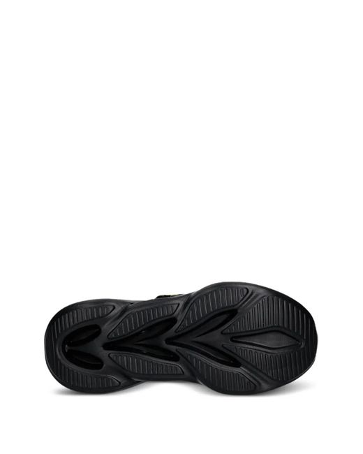 Just Cavalli Black Mesh Lace-Up Fastrning Sneakers for men