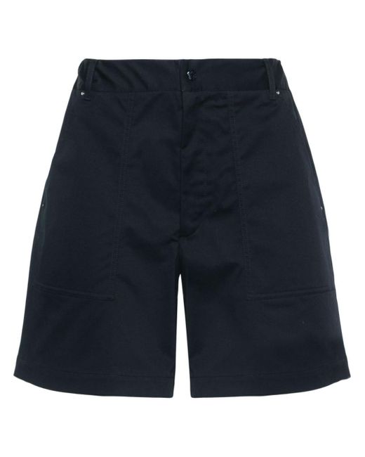 Shorts con applicazione logo di Moncler in Blue da Uomo