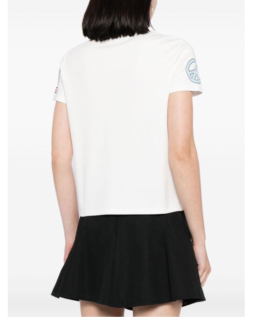 Alice + Olivia Black Rylin Cotton T-shirt