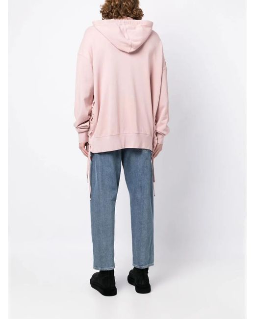 Faith Connexion Pink Logo-Print Zip-Up Hoodie for men