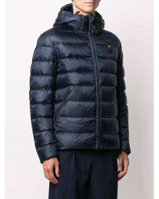 Blauer Blue Hooded Puffer Jacket for men