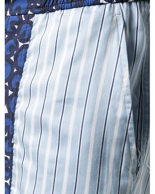 Neil Barrett Blue Printed Bermuda Shorts for men