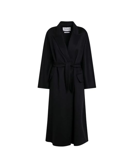 Max Mara Black Cesto Belted Coat
