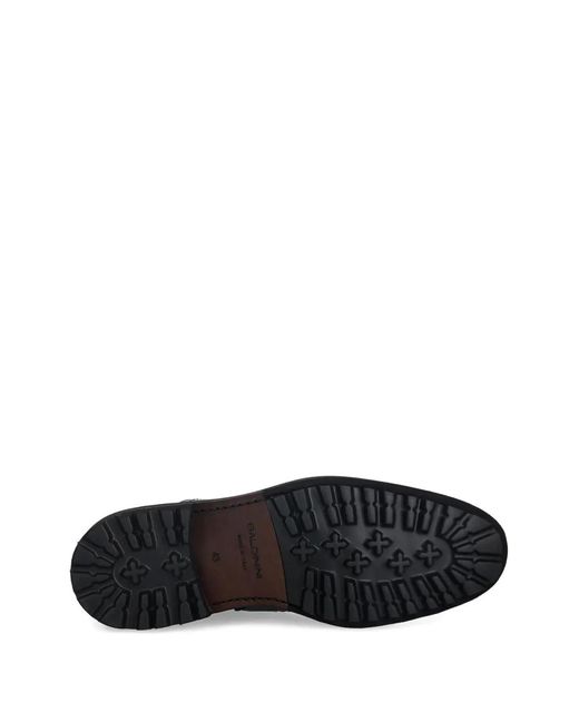 Baldinini Black Side-Zip Leather Chelsea Boots for men