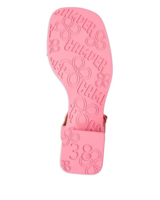 Camper Pink Kora Block-Heel Sandals