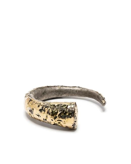 Parts Of 4 Metallic Horn Open Bracelet