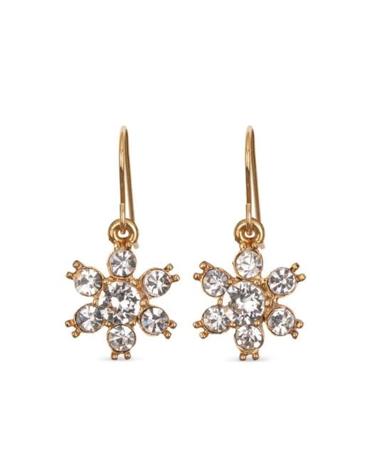 Jennifer Behr White Vere Crystal-embellished Earrings
