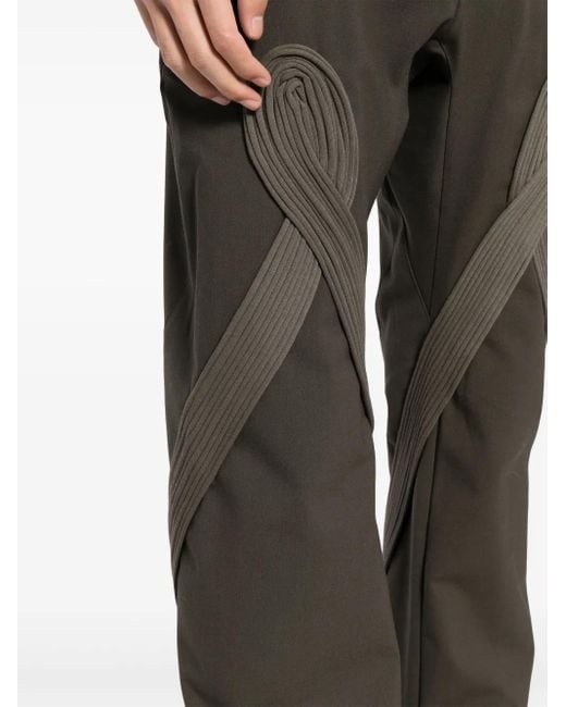 Kiko Kostadinov Gray Deultum Straight-Leg Trousers for men