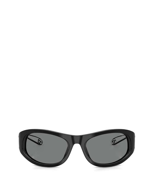 DIESEL Gray Oval-Frame Sunglasses