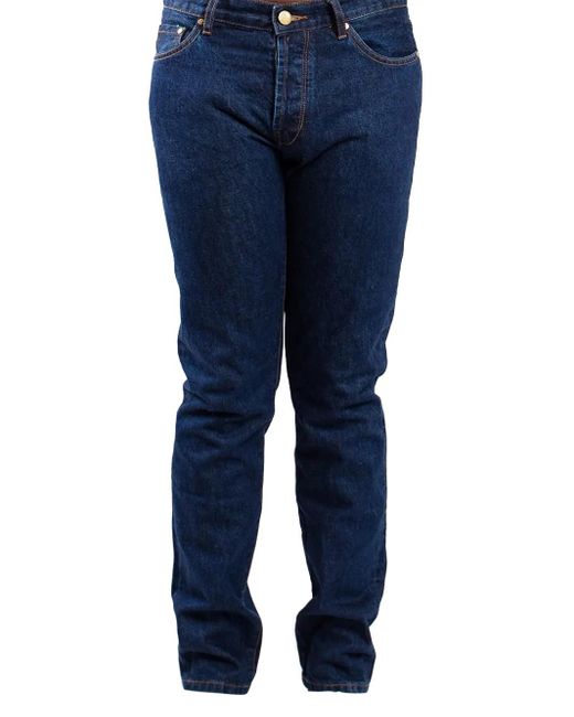 Han Kjobenhavn Blue Cotton Jeans for men