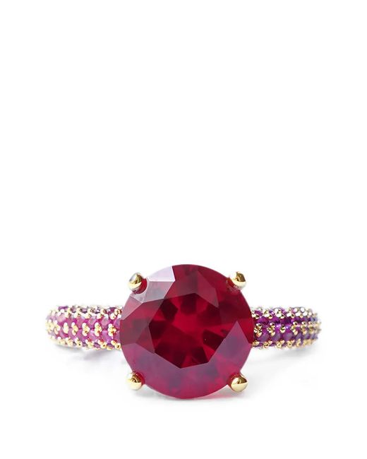 Izabel Display Pink Mega Circle Pavé Ring