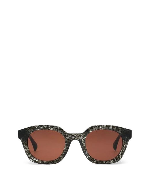 Vivienne Westwood Brown Lunettes De Soleil Rondes À Effet Écailles De Tortue