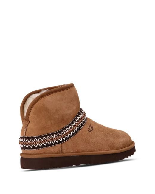Bottines W Classic Ugg en coloris Brown