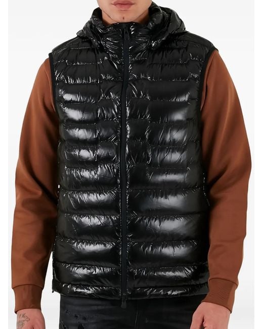 HUGO Black Padded Gilet for men