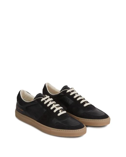Common Projects Black Leather Suede Sneakers for men