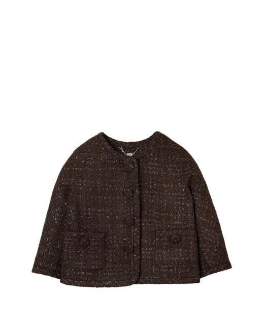 Marc Jacobs Brown Chain Lady Tweed Jacket