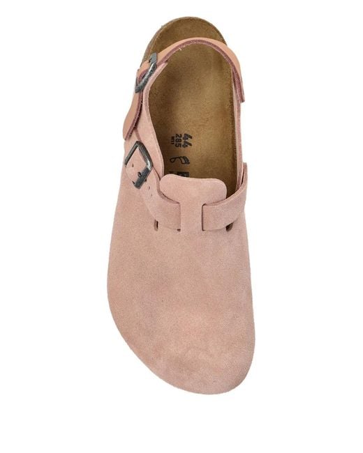 Birkenstock Pink Tokio Suede Clogs for men