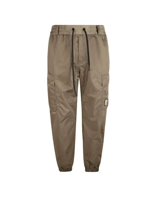 Moncler Natural Pantalon Matelassé À Poches Cargo for men