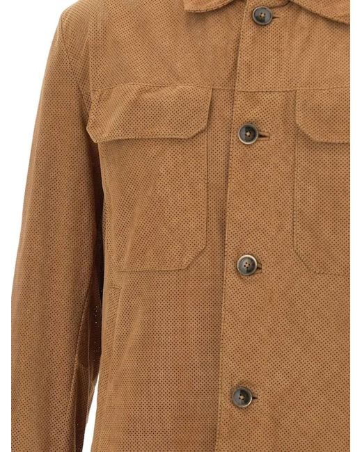 Boss Brown Suede Jacket for men