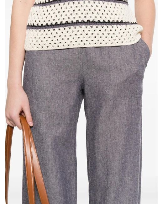 Vince Gray Elasticated-Waist Trousers