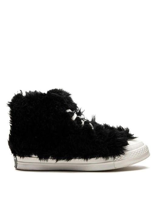 Converse Black X Ambush Chuck 70 Fuzzy High Sneakers for men