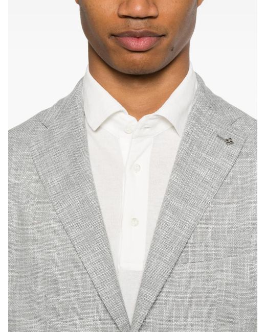 メンズ Tagliatore ウーブン ジャケット Gray
