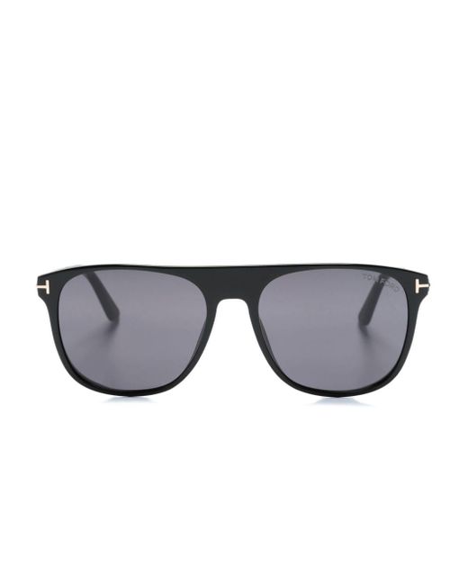 Tom Ford Gray Geometric-frame Sunglasses for men