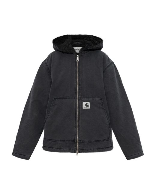 Carhartt Black Zip-Up Hooded Jacket