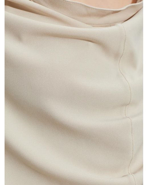 Alexander Wang White Draped Long-Sleeve Top