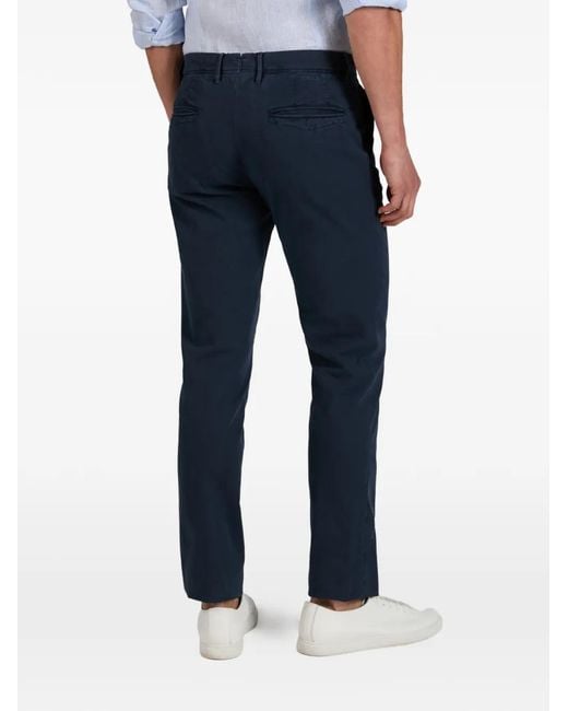 Incotex Blue Slim-Fit Chinos for men
