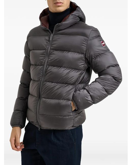 Colmar Black Padded Hooded Jacket for men