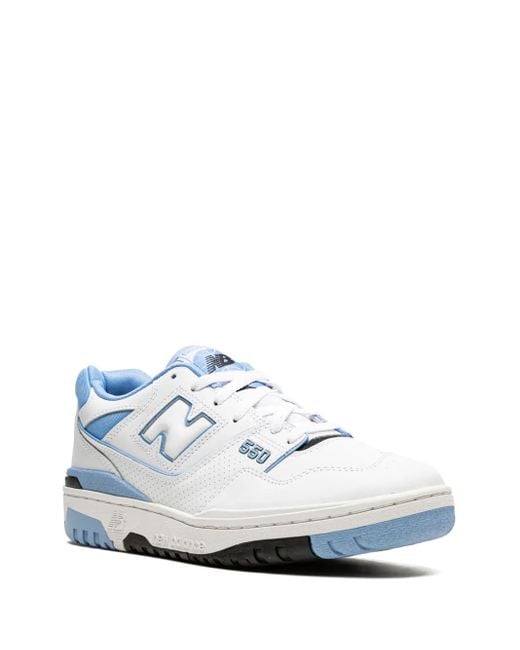New Balance White 550 /Carolina" Sneakers